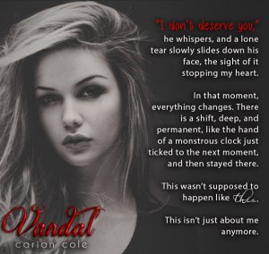 Author Carian Cole vandal_teaser4