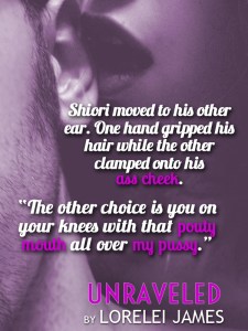 Author Lorelei James Unraveled_teaser