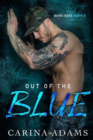 Author Carina Adams Out of the Blue book cover 10.22.15
