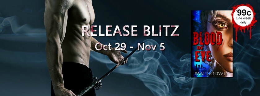 Athletic ninja with katana sword in smoke