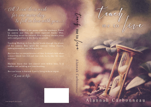 Author Alannah Carbonneau Teach Me To Live - Cover Spread 4.11.16